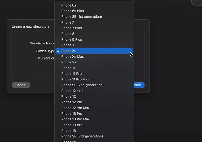 Selecting Desired Device from the list of Devices 