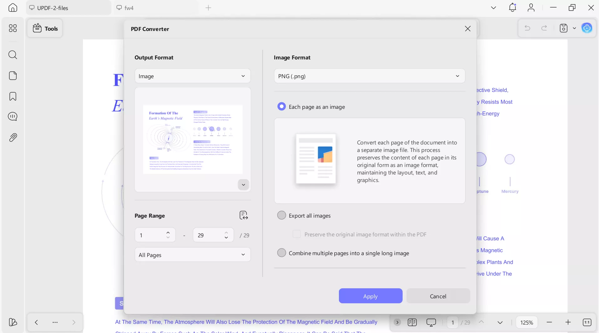  image conversion feature on updf
