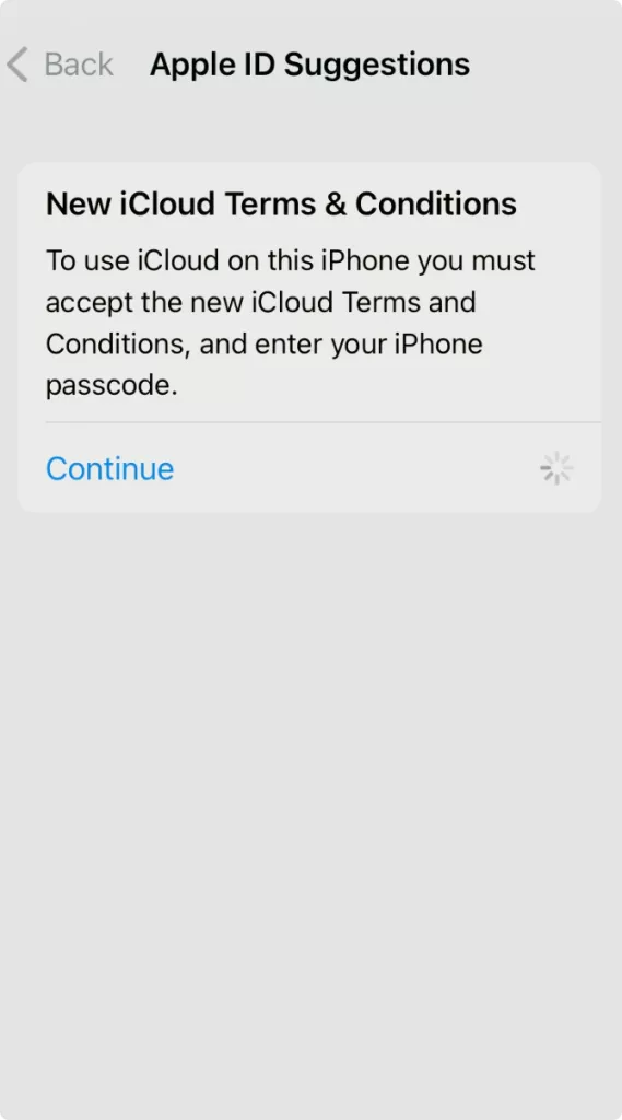 new icloud terms and conditions iphone