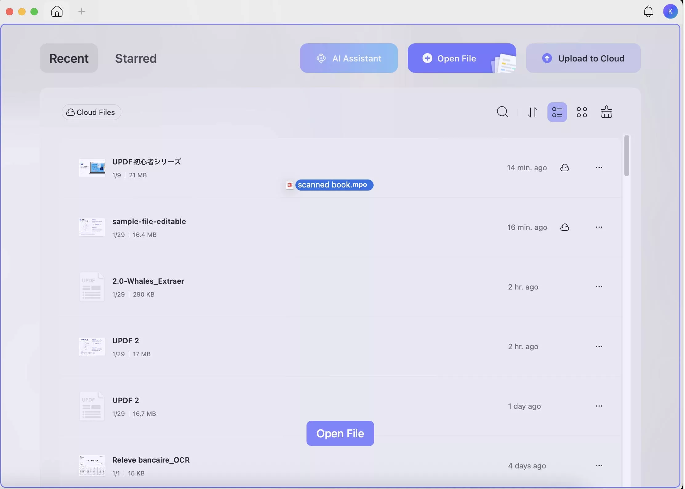 open mpo file on updf mac