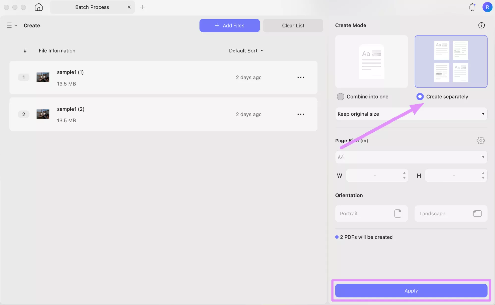  perform batch pdf creation updf mac