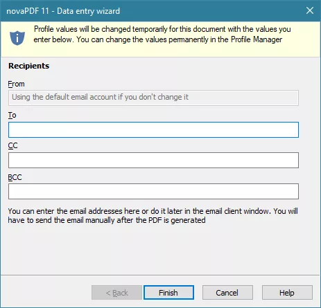  share via email using novapdf