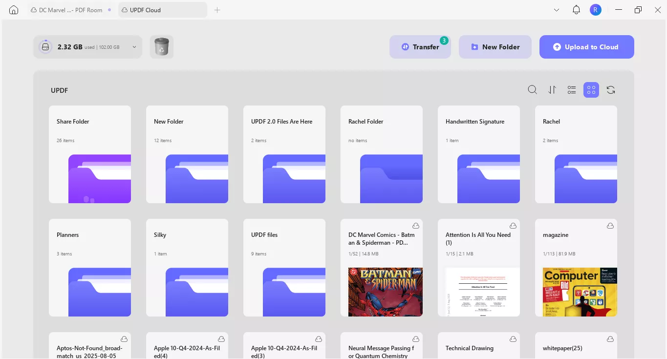  updf cloud interface