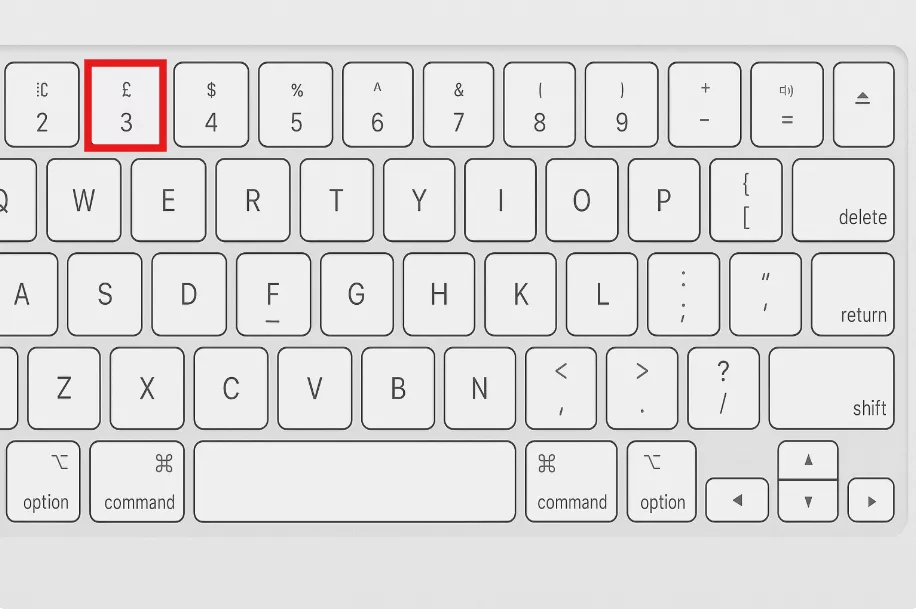 typing hashtag on mac using uk keyboard layout