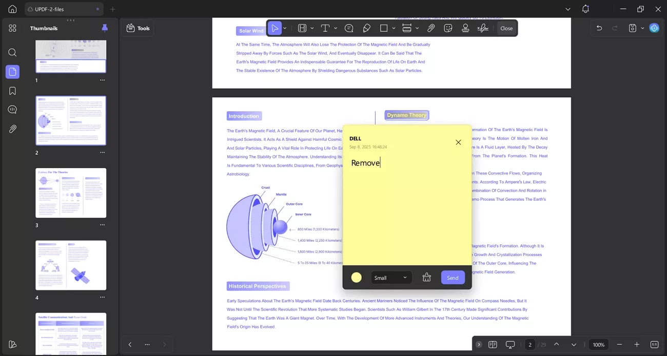annotate and highlight text in updf