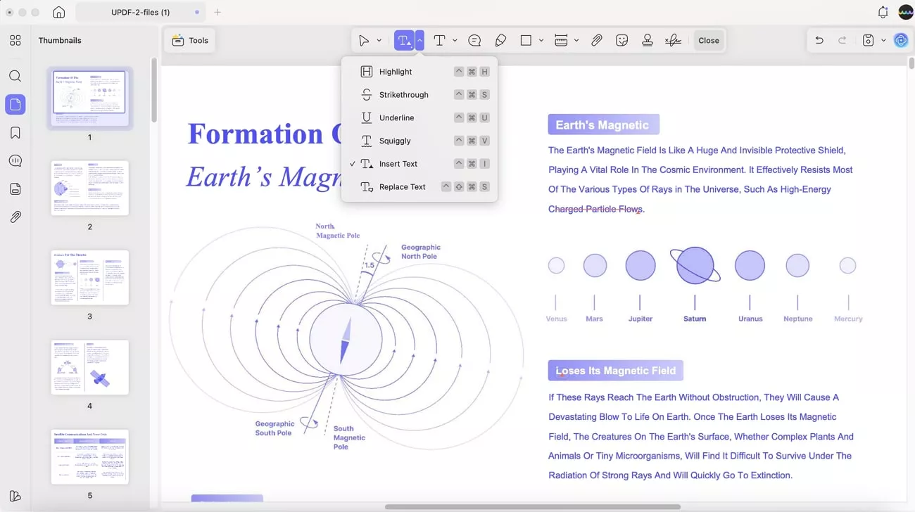 insert and replace desired text