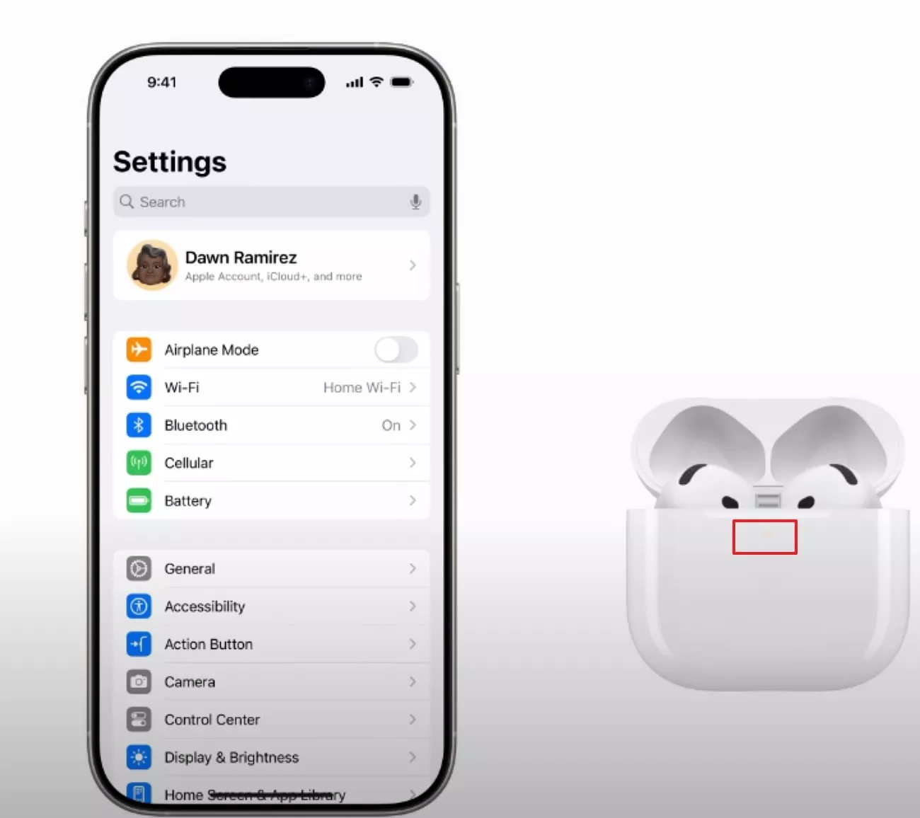tap the light to turn yellow