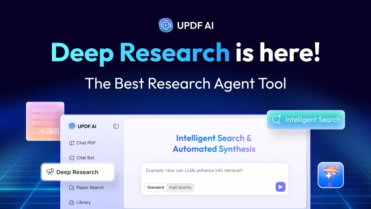 updf has introduced ai deep research agent