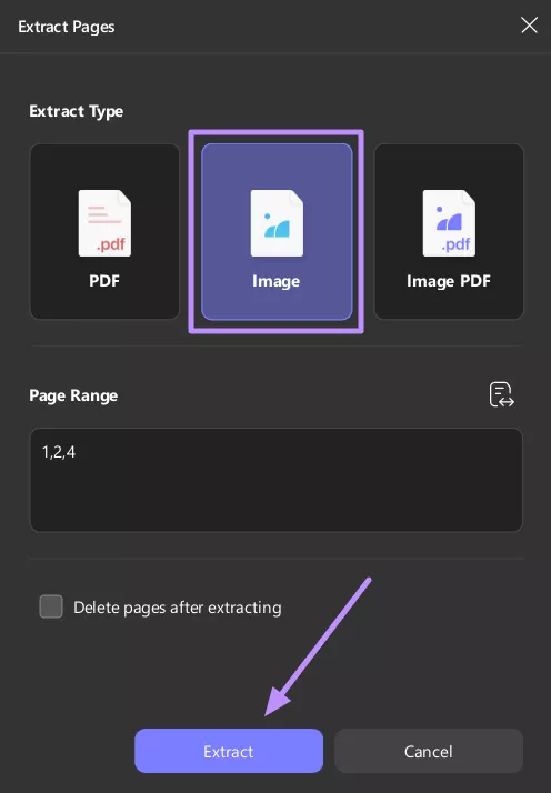  extract multiple pages from pdf updf windows