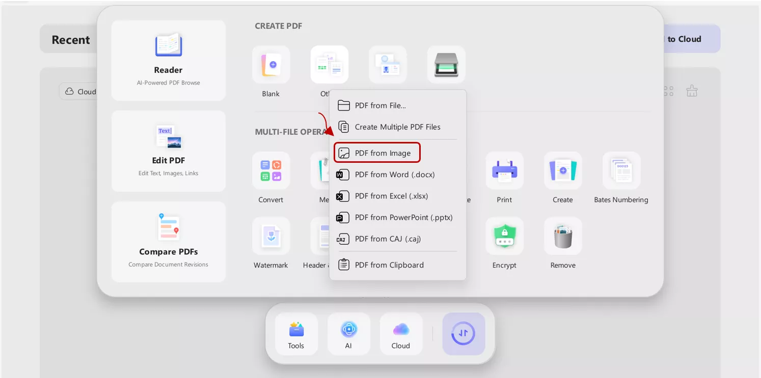 creating PDF from heics in updf