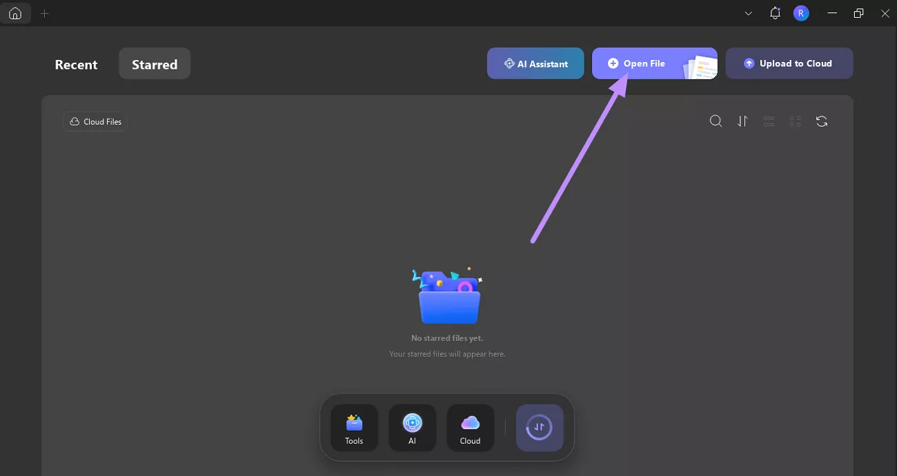 open pdf with updf windows