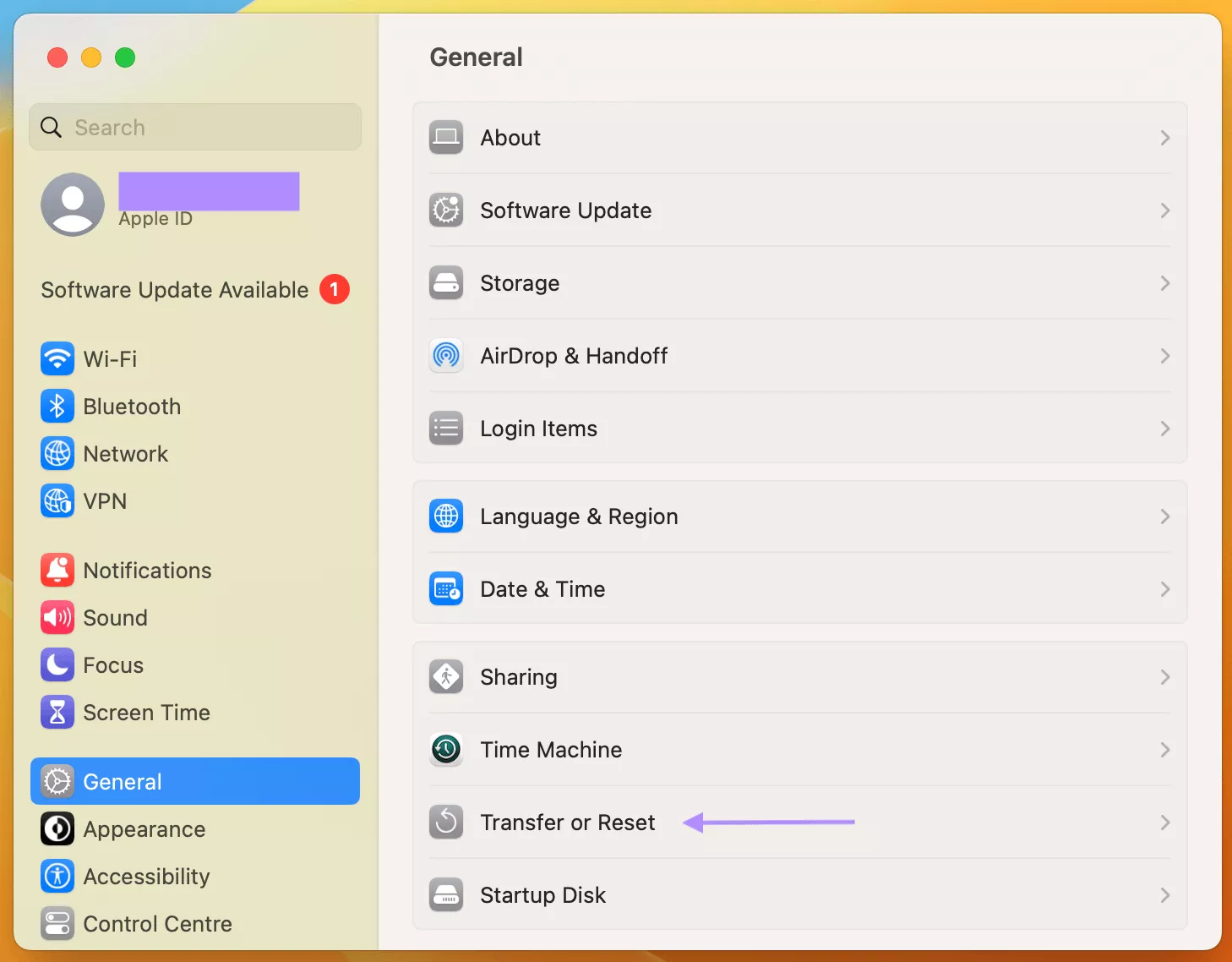 transfer or reset mac