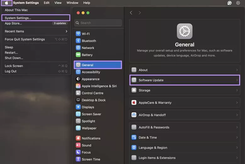 update the macos version