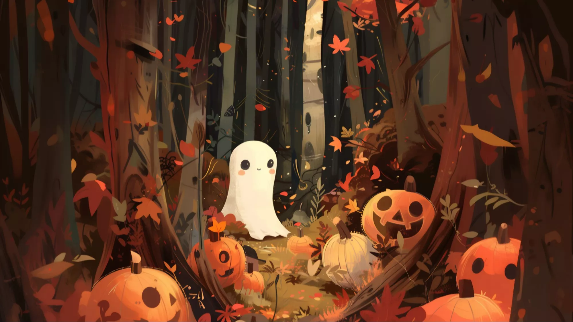 forest scene wallpaper