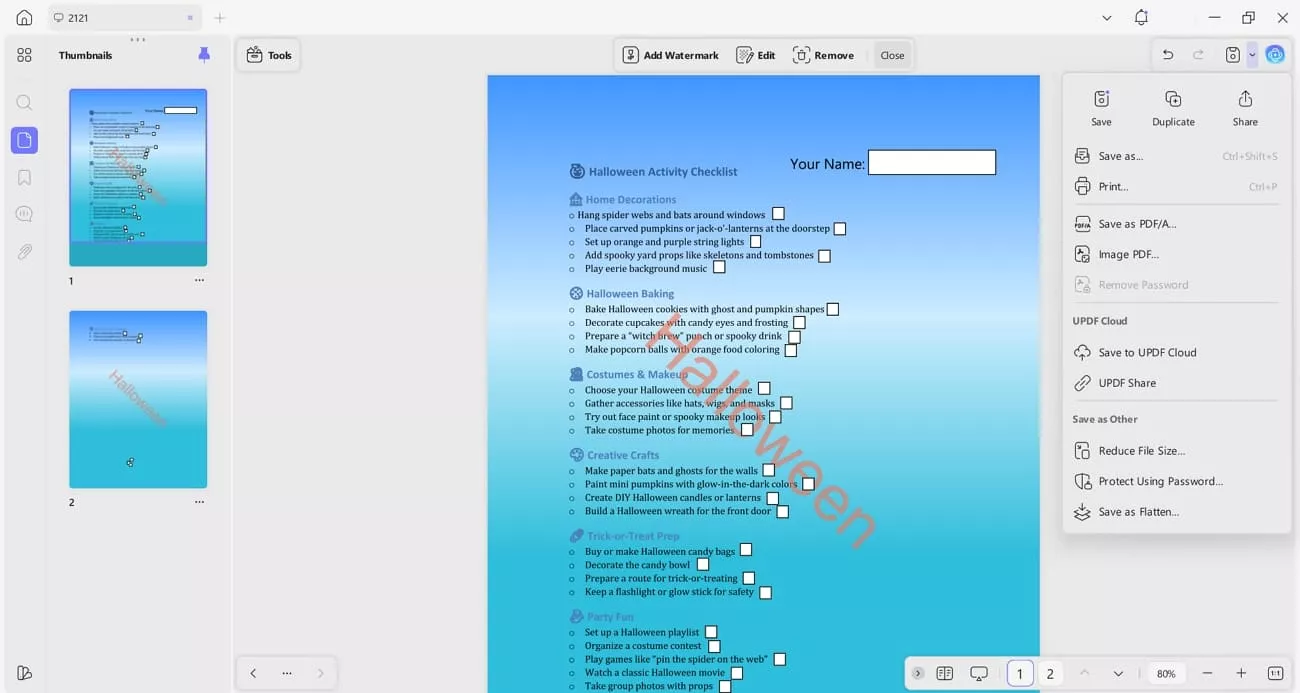 share pdf via links and qr code