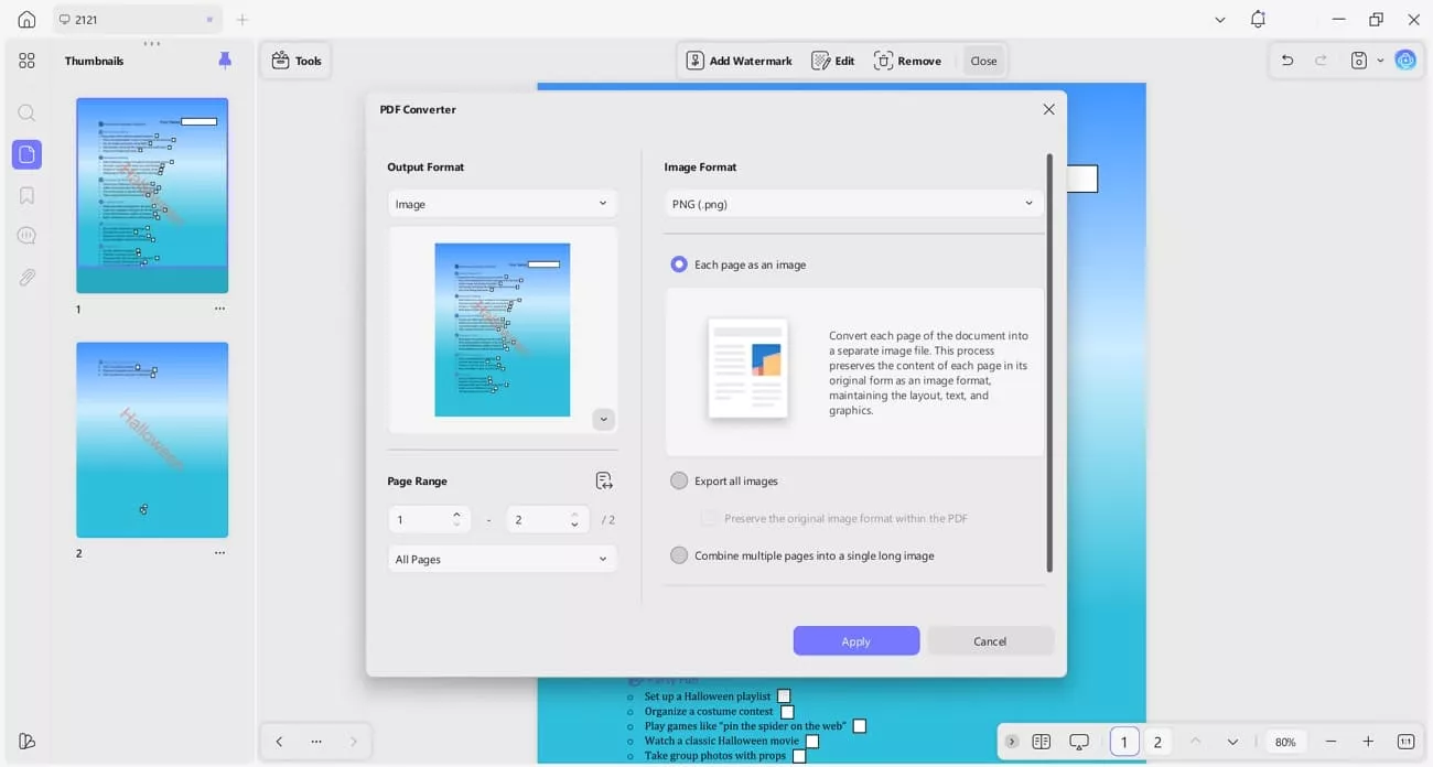 convert pdfs to other formats updf