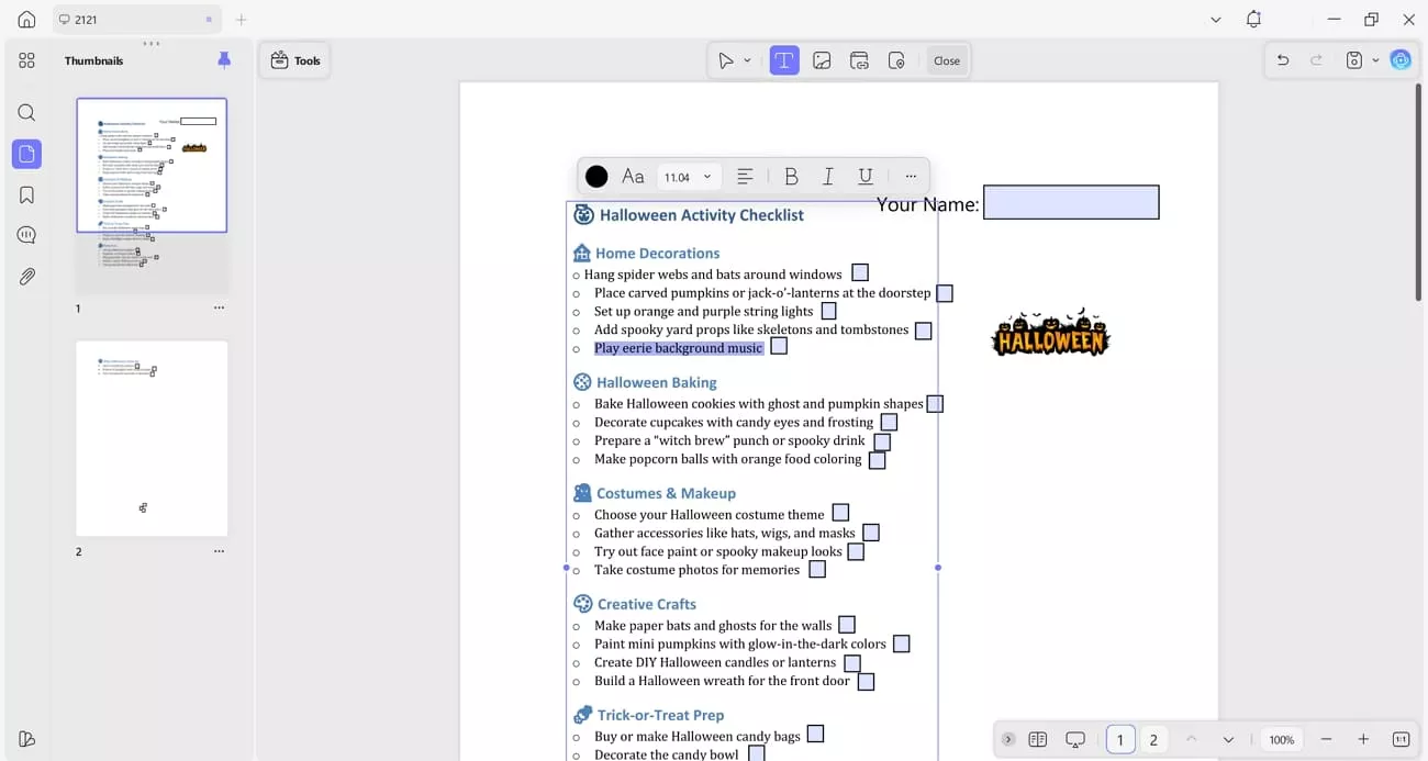 add or remove pdf text