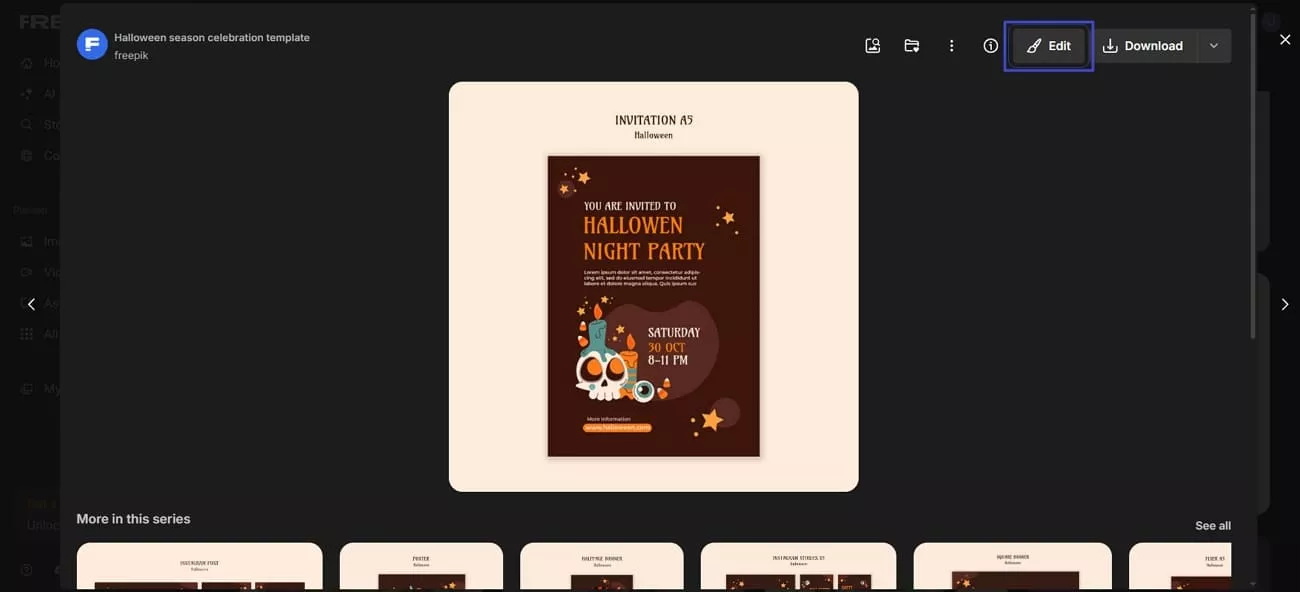 try freepik for free invitation templates