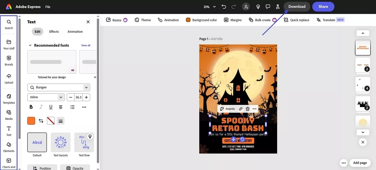 edit and download invitation template
