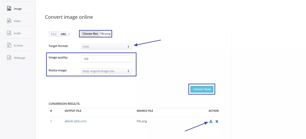 learn to convert png to icns