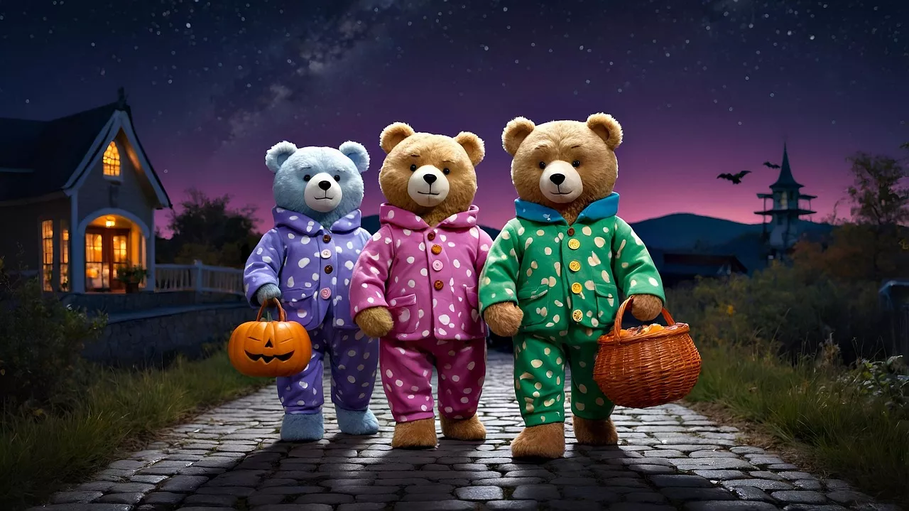 three bears wallpaper