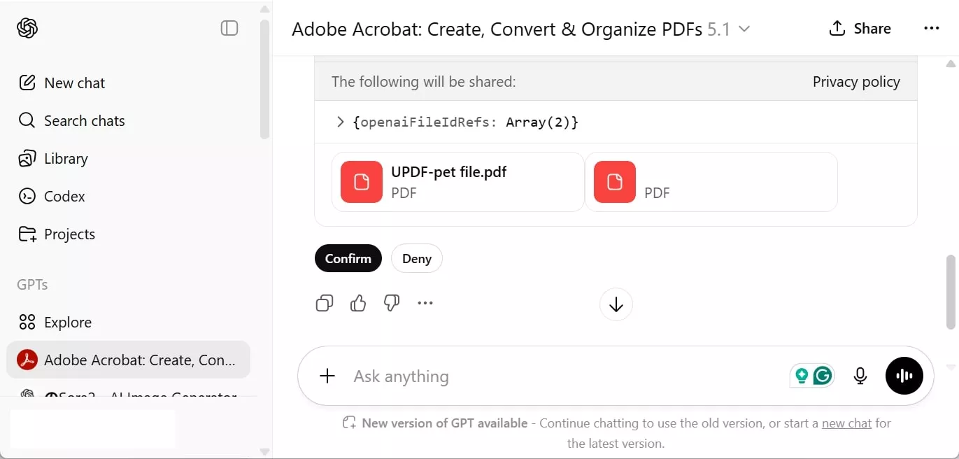 combine pdf in acrobat gpt