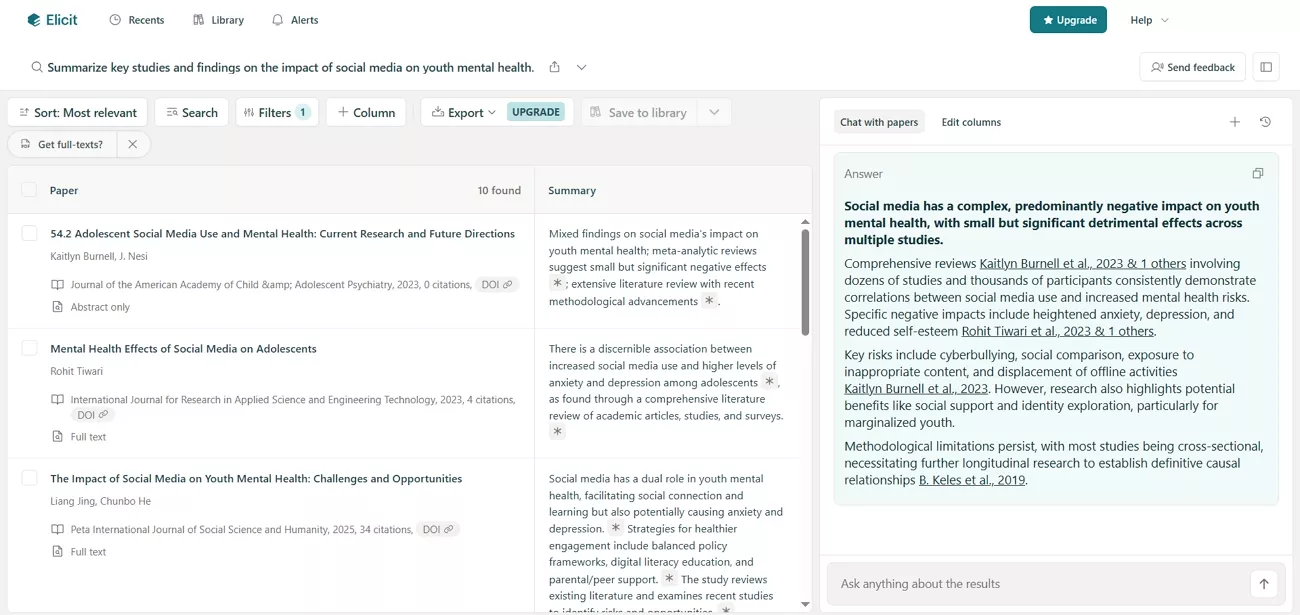 analyze huge amount studies elicit ai