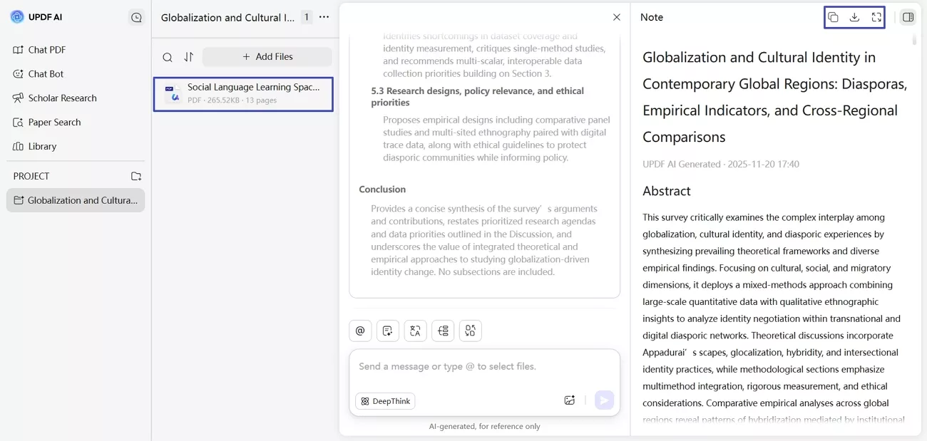 download generated research pdf