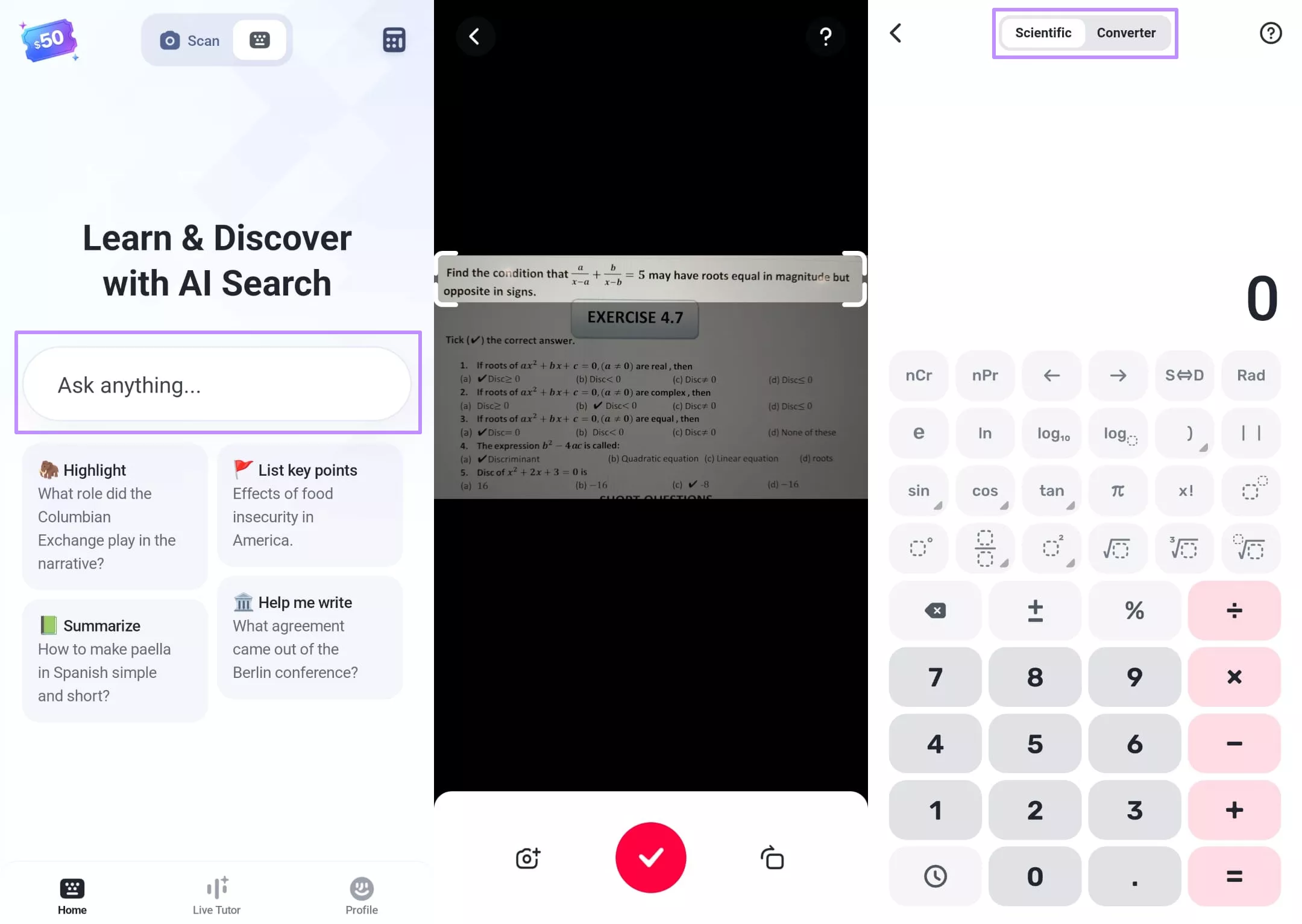 solve maths questions