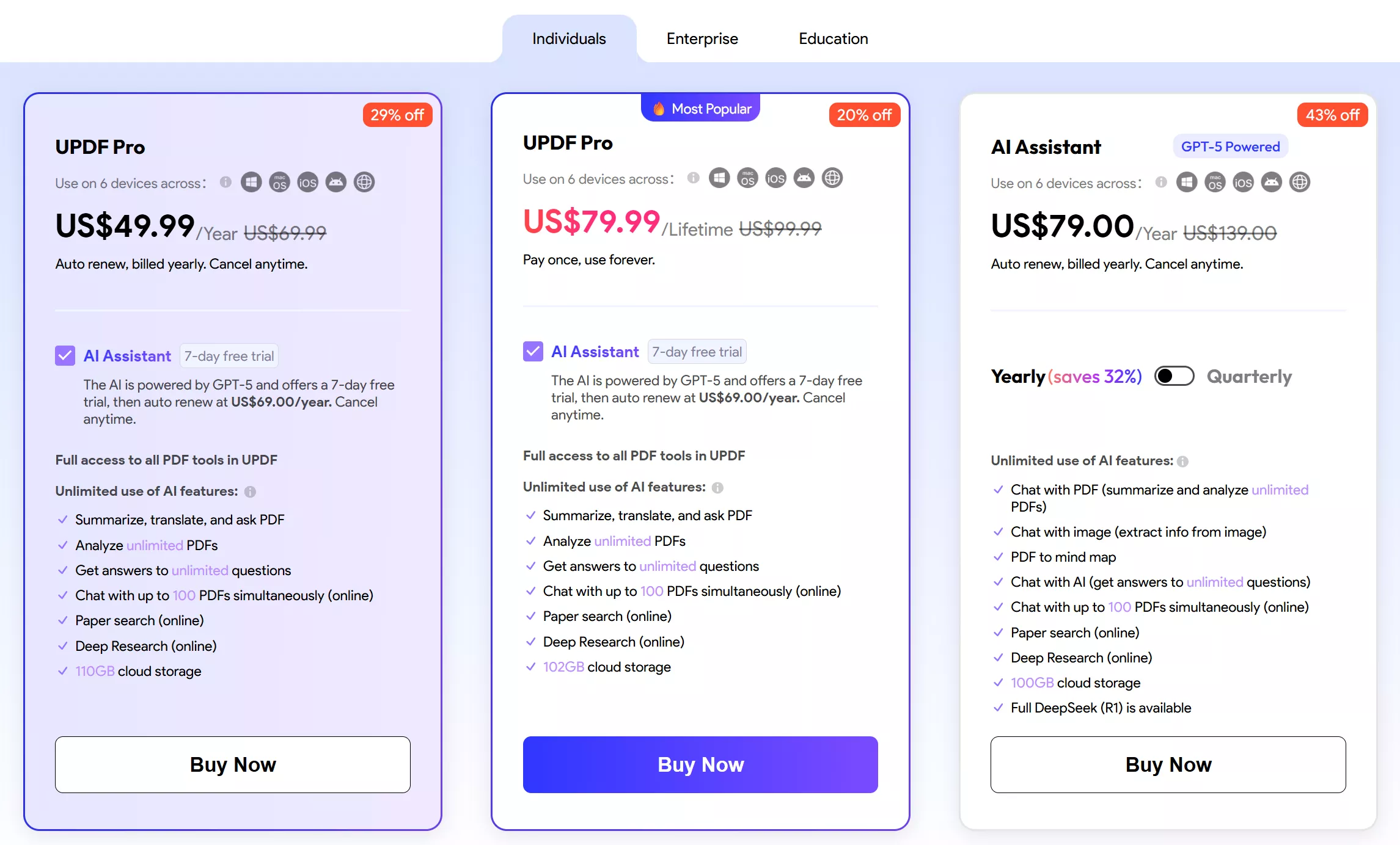 lifetime pro plan updf