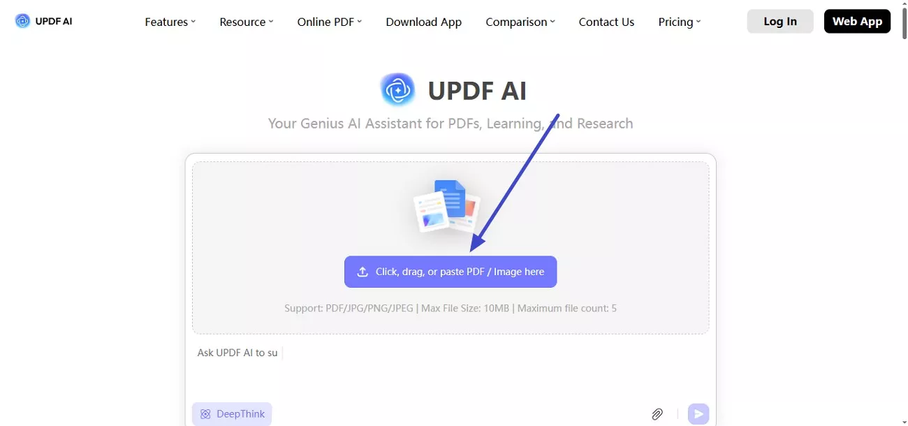 upload research material