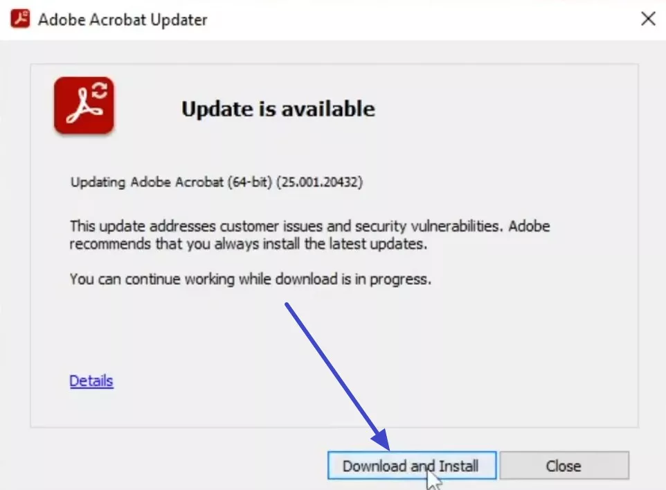 update adobe acrobat