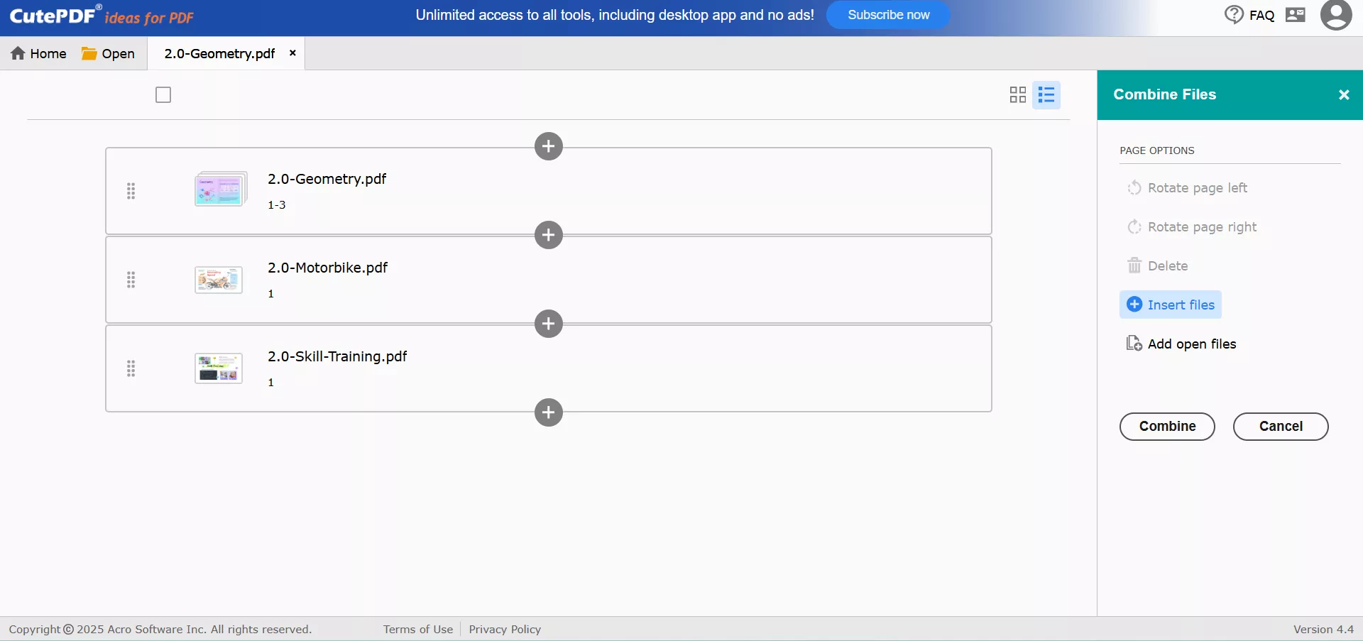 cutepdf-editor-combine