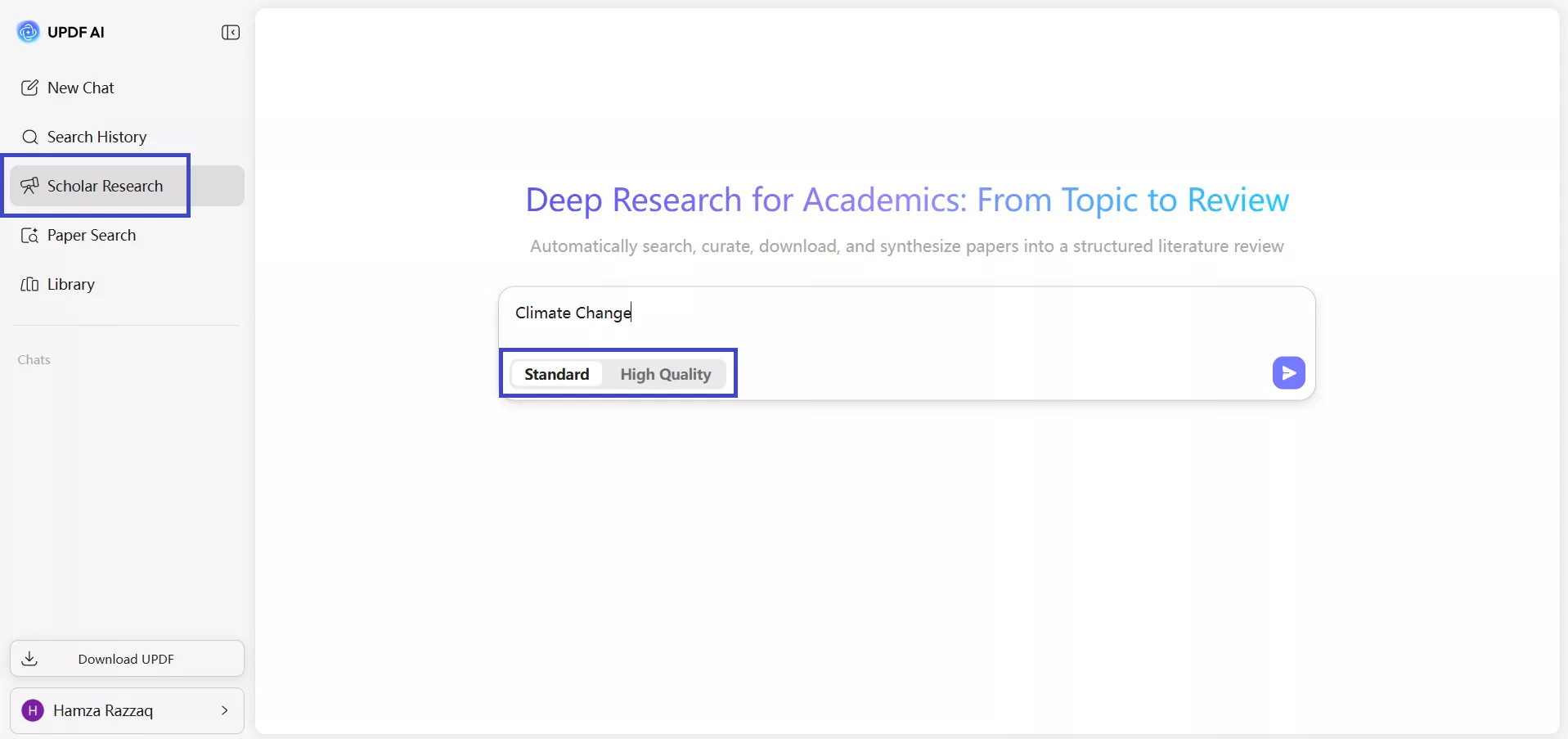 select the high quality