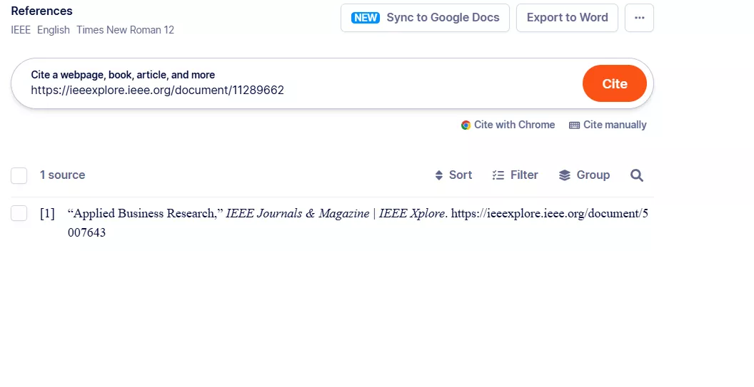 IEEE style citation with Scribbr 