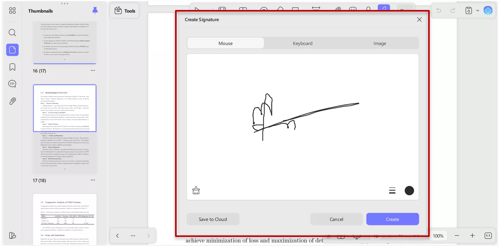 adding signature for security in UPDF