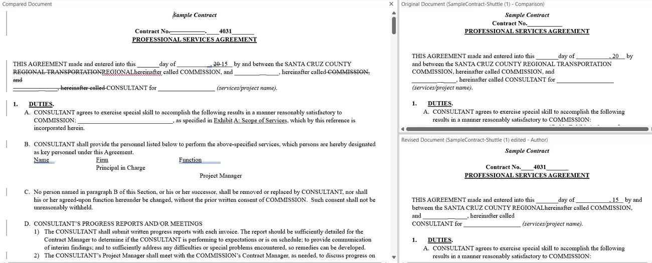 comparison black output