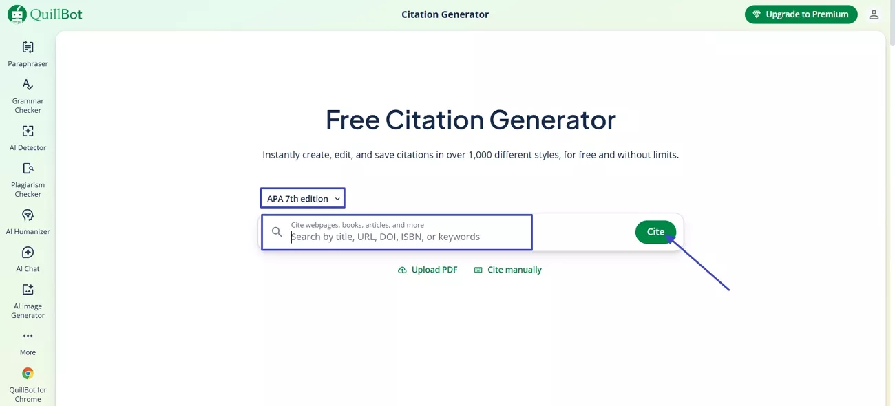 choose citation style quillbot