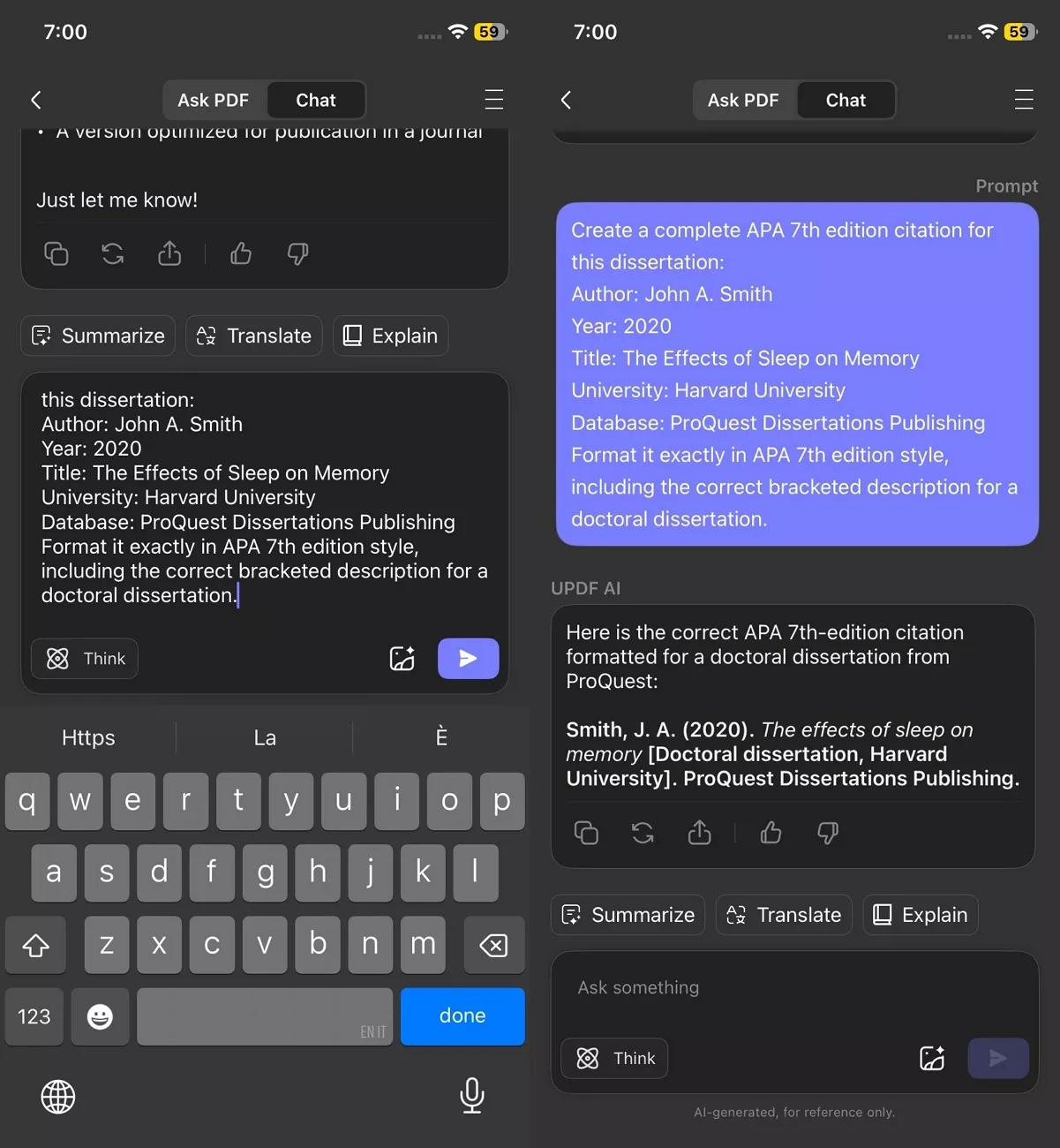 mobile citation generation updf mobile