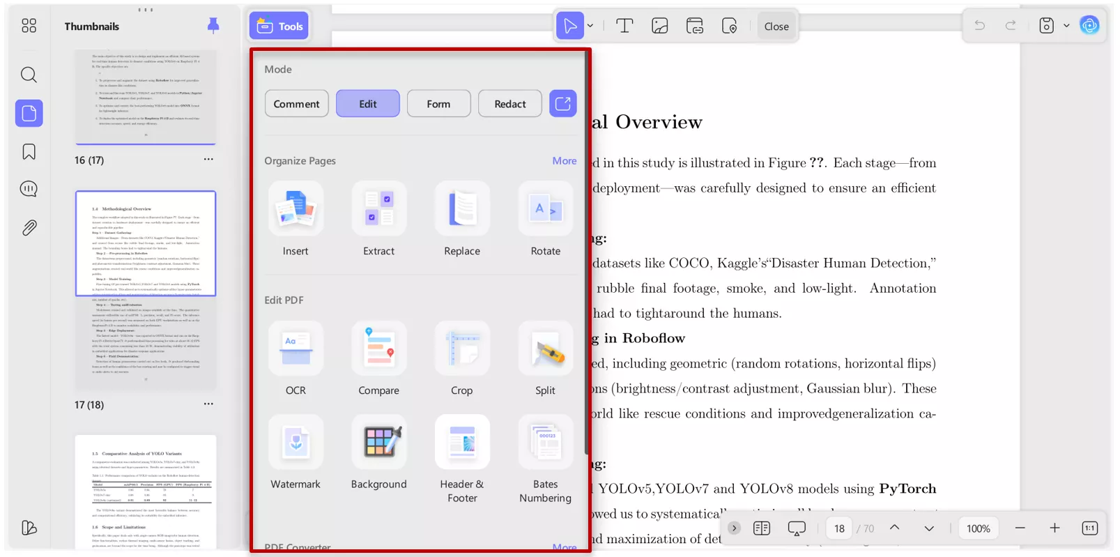 multiple customization option for PDF document in UPDF