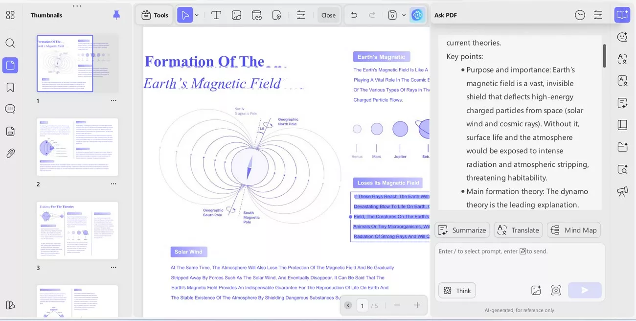 extract keypoints with UPDF AI