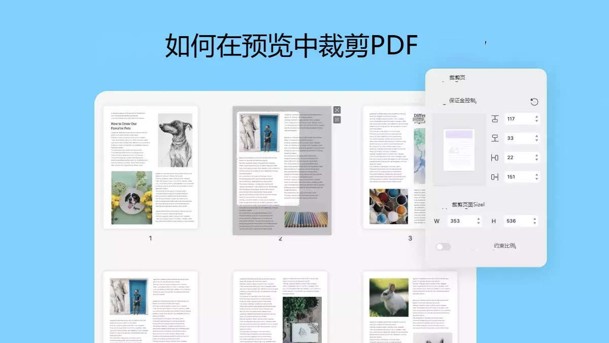 如何在Mac上的預覽程式中裁剪PDF文件？